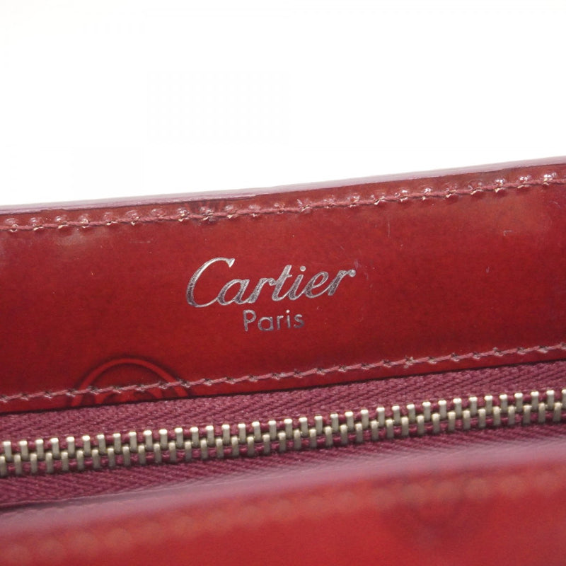 ★在庫処分★最終価格★SALE【5hc2079-h】カルティエ ハンドバッグ マスト エナメル レッド シルバー金具【中古】レディース