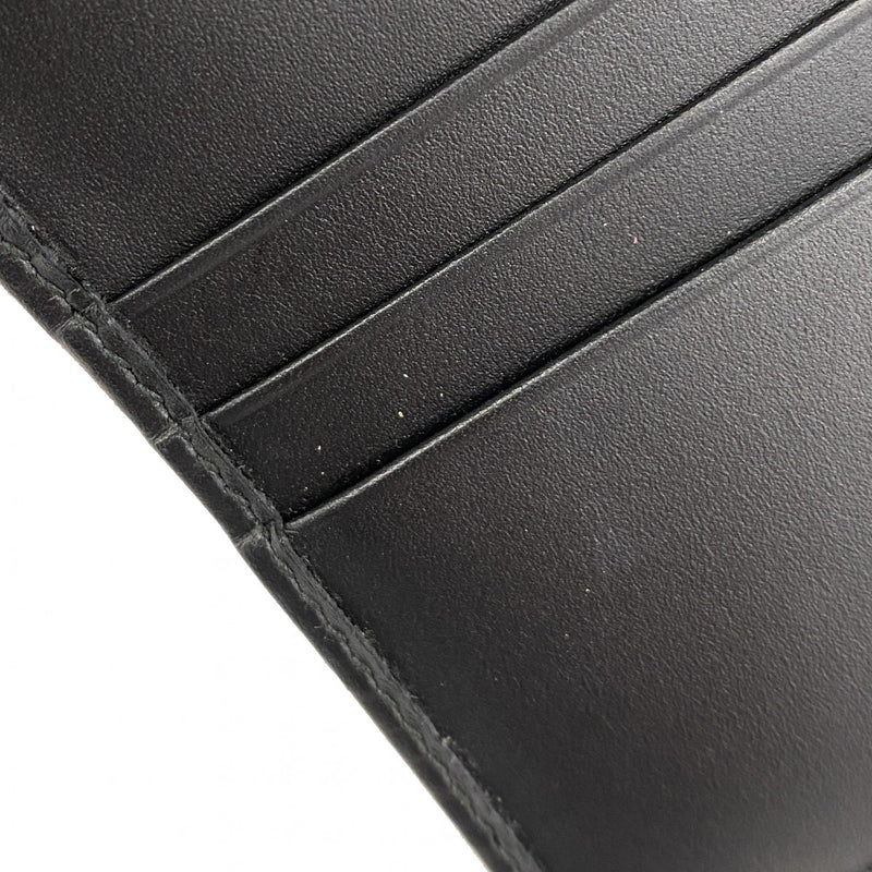 ★SALE【5hc2094-h】グッチ 名刺入れ グッチシマ 406924 レザー ブラック シャンパンゴールド金具【中古】レディース