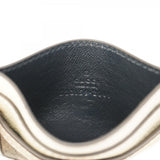 【5hc2208-h】グッチ カードケース オフィディア 523159 PVC レザー ベージュ ホワイト ゴールド金具【中古】レディース