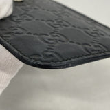 ★在庫処分★SALE【5hc2266-h】グッチ カードケース グッチシマ 240188 レザー ブラック シルバー金具【中古】メンズ レディース ユニセックス