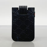 ★在庫処分★SALE【5hc2266-h】グッチ カードケース グッチシマ 240188 レザー ブラック シルバー金具【中古】メンズ レディース ユニセックス