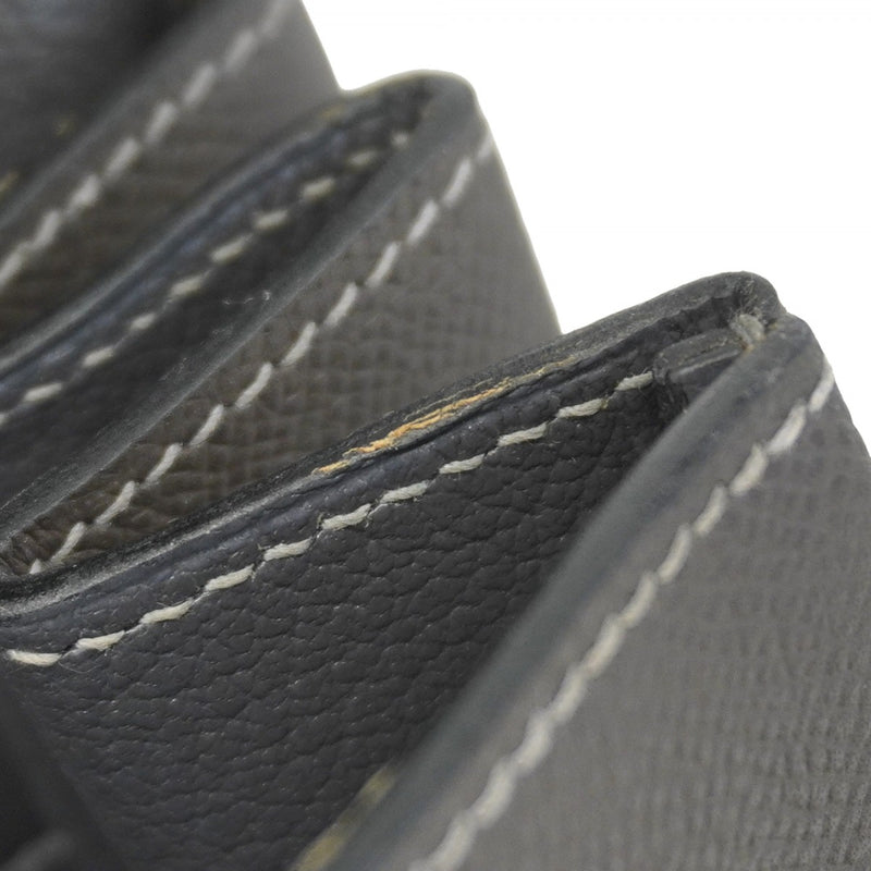 エルメスH柄　シルバーグレー 美品 エルメス HERMES ネクタイ シルク100% フランス製 シルバー