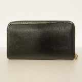 ★SALE【5hc2342-h】プラダ 長財布 サフィアーノ エナメル ブラック ゴールド金具【中古】レディース