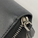 【5hc2401-h】プラダ 長財布 サフィアーノ レザー ブラック シルバー金具【中古】メンズ レディース ユニセックス