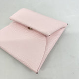 【5hc2417-h】エルメス コインケース バスティア シェーブル ローズダーリン シルバー金具 W刻印【中古】レディース