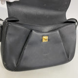 【5hc2482-h】カルティエ ショルダーバッグ パンテール レザー ブラック ゴールド金具【中古】レディース