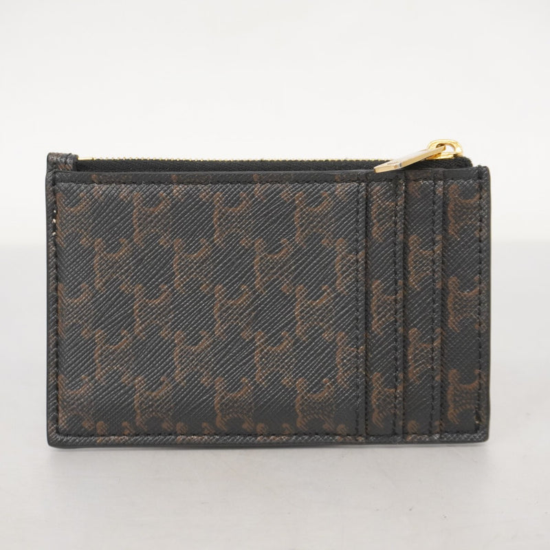 【美品】セリーヌ コインケース ブラウン トリオンフ マカダム レディース 希少品】 CELINE コインケース がま口 マカダム トリオンフ ブラウン