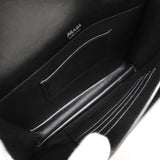 【5hc2614-h】プラダ ショルダーバッグ ミニエンベロープ レザー ブラック シルバー金具【中古】レディース