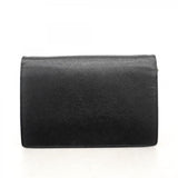 【5hc2614-h】プラダ ショルダーバッグ ミニエンベロープ レザー ブラック シルバー金具【中古】レディース