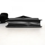 【5hc2614-h】プラダ ショルダーバッグ ミニエンベロープ レザー ブラック シルバー金具【中古】レディース