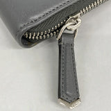 【5hc2701-h】フェンディ 長財布 レザー グレー マルチカラー シルバー金具【中古】レディース