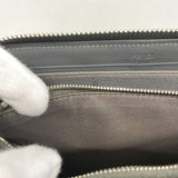 【5hc2701-h】フェンディ 長財布 レザー グレー マルチカラー シルバー金具【中古】レディース