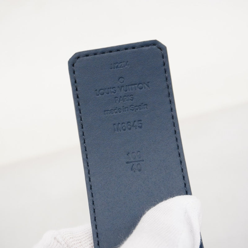 LOUIS VUITTON ダミエパターン ベルト ネイビー 美品】Louis Vuitton ダミエ ベルト - メルカリ
