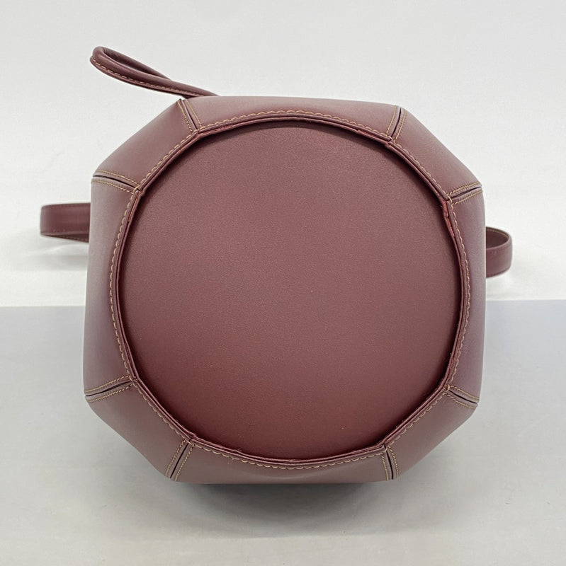 ★最終価格★SALE【5hc2867-h】カルティエ ショルダーバッグ マスト レザー ボルドー ゴールド金具【中古】レディース