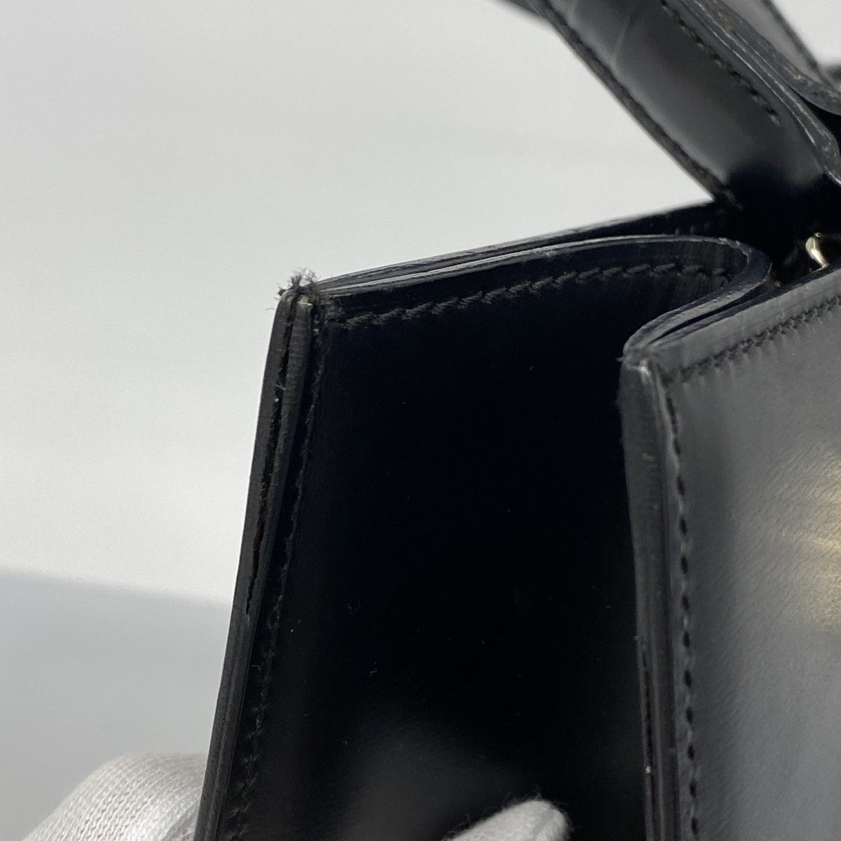 ★最終価格★SALE【5hc2920-h】カルティエ トートバッグ パンテール レザー ブラック シルバー金具【中古】レディース