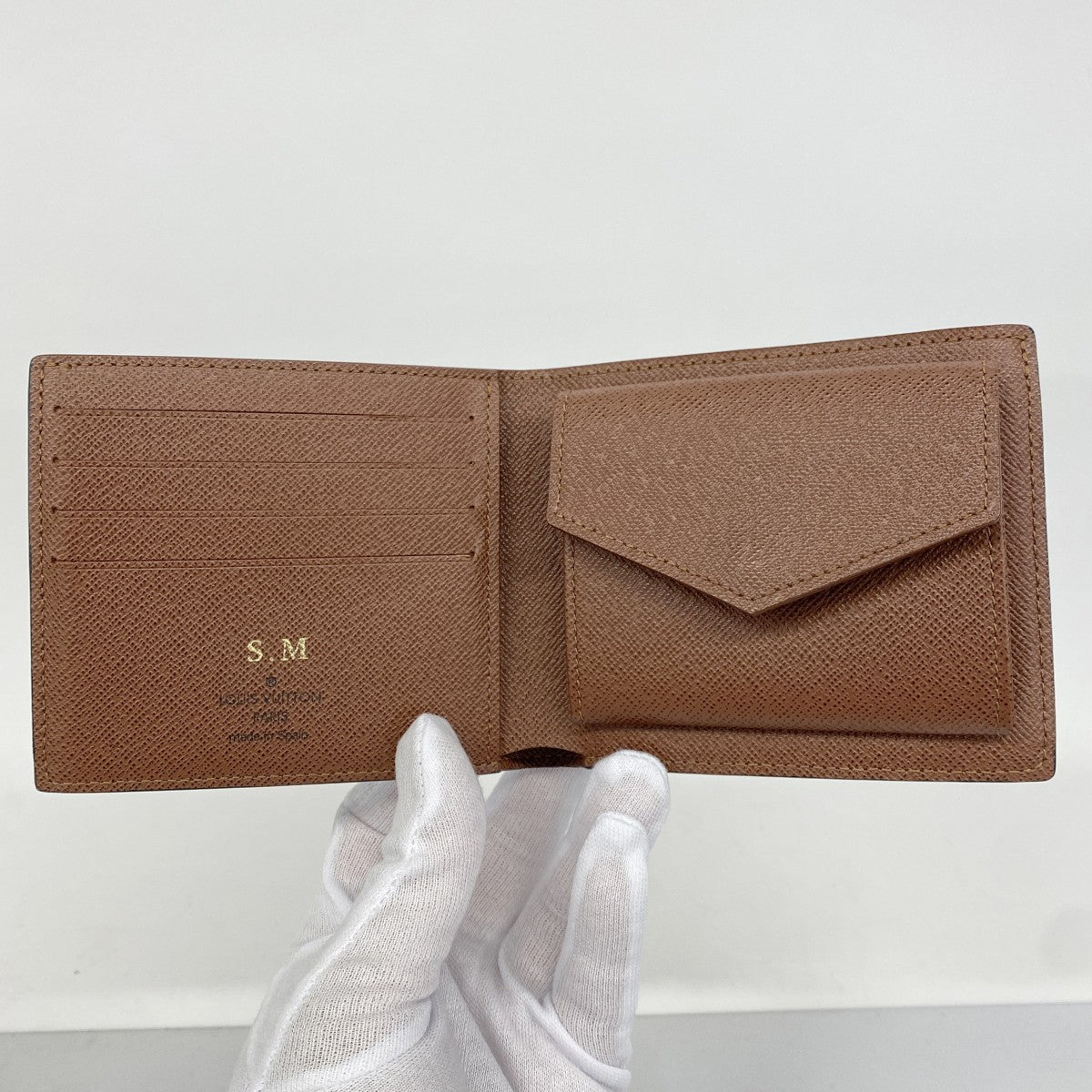 【5hd3808-h】ルイヴィトン 財布 モノグラム ポルトフォイユマルコNM M62288 ブラウン【中古】メンズ