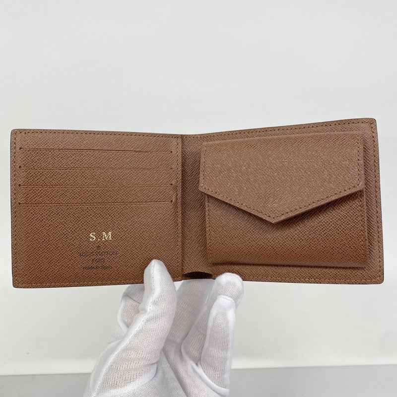 【5hd3808-h】ルイヴィトン 財布 モノグラム ポルトフォイユマルコNM M62288 ブラウン【中古】メンズ