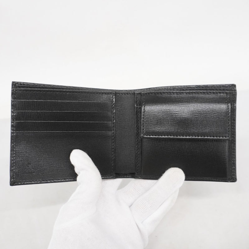 【5hd3983-h】グッチ 財布 インターロッキングG 673000 PVC ブラック【中古】レディース