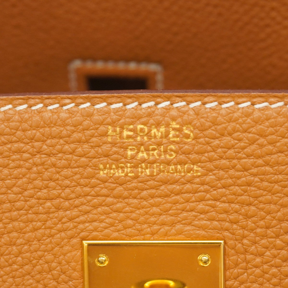 ★SALE【5hd4101-h】エルメス ハンドバッグ バーキン40 トゴ ゴールド ゴールド金具 □I刻印【中古】レディース