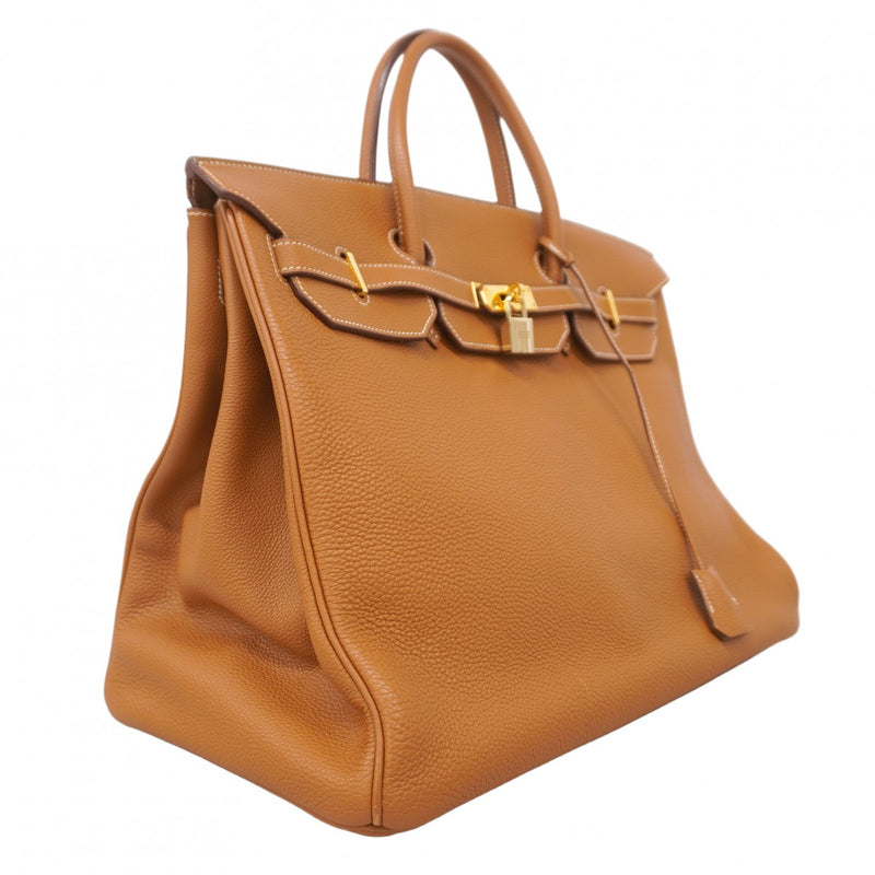 ★SALE【5hd4101-h】エルメス ハンドバッグ バーキン40 トゴ ゴールド ゴールド金具 □I刻印【中古】レディース