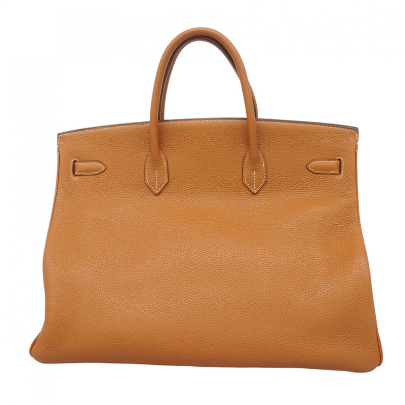 ★SALE【5hd4101-h】エルメス ハンドバッグ バーキン40 トゴ ゴールド ゴールド金具 □I刻印【中古】レディース