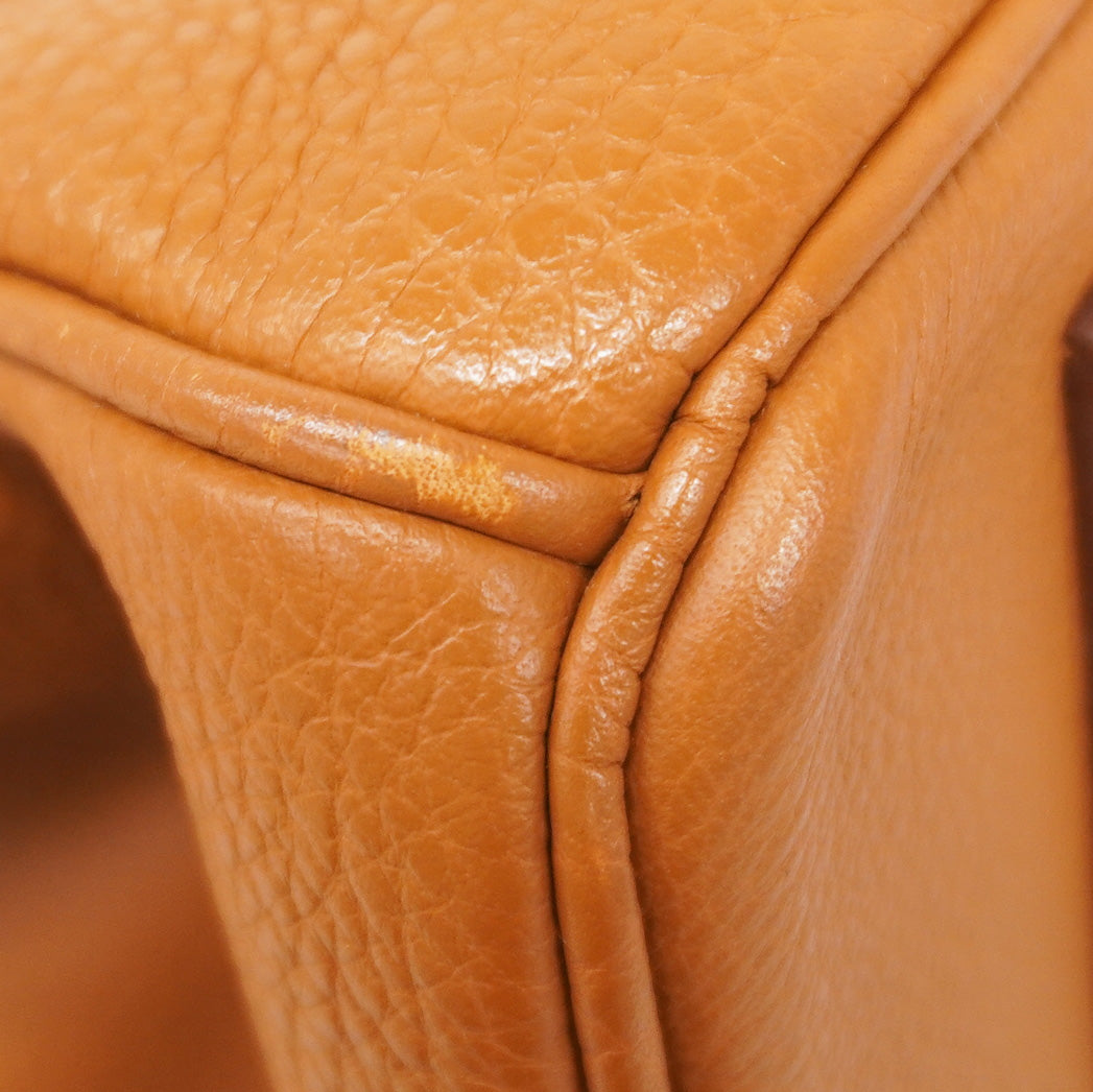 ★SALE【5hd4101-h】エルメス ハンドバッグ バーキン40 トゴ ゴールド ゴールド金具 □I刻印【中古】レディース