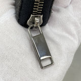【5hd4114-h】クリスチャンディオール 長財布 オブリーク キャンバス レザー ブラック シルバー金具【中古】メンズ