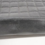 【5hd4115-b-h】シャネル トートバッグ チョコバー ラムスキン ブラック シャンパンゴールド金具【中古】レディース