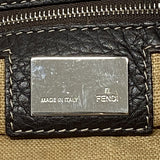 【5hd4163-h】フェンディ ショルダーバッグ ズッカ セレリア ナイロンキャンバス ブラウン シルバー金具【中古】レディース