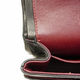 【5hd4216-h】シャネル ショルダーバッグ マトラッセ Wフラップ Wチェーン ラムスキン ブラック シルバー金具【中古】レディース