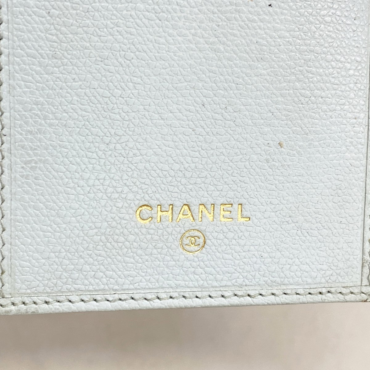【5hd4281-h】シャネル 長財布 ココボタン レザー ブルー ゴールド金具【中古】レディース