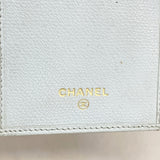 【5hd4281-h】シャネル 長財布 ココボタン レザー ブルー ゴールド金具【中古】レディース