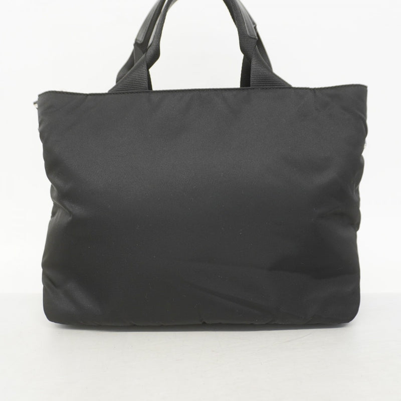 【5he4485】プラダ ハンドバッグ ナイロン ブラック シルバー金具【中古】レディース