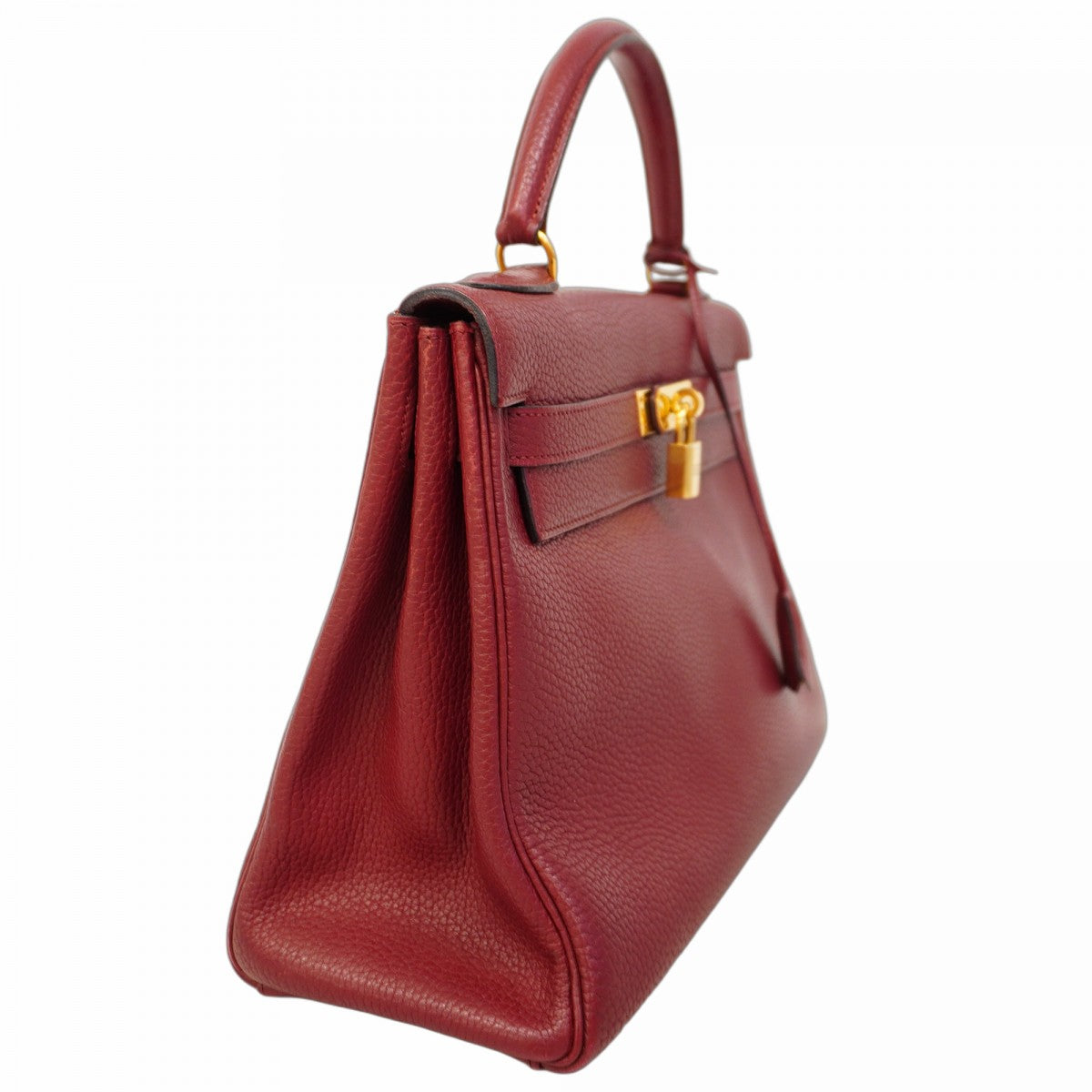 ★SALE【5he4532】エルメス ハンドバッグ ケリー32 トゴ ルージュアッシュ ゴールド金具【中古】レディース