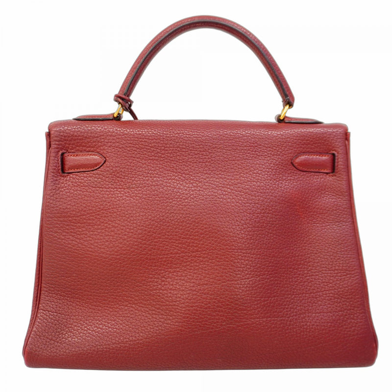★SALE【5he4532】エルメス ハンドバッグ ケリー32 トゴ ルージュアッシュ ゴールド金具【中古】レディース