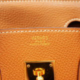★SALE【5he4533】エルメス ハンドバッグ バーキン30 トゴ ゴールド ゴールド金具【中古】レディース