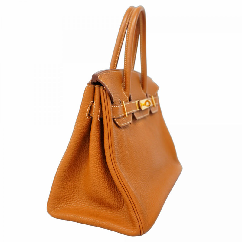 ★SALE【5he4533】エルメス ハンドバッグ バーキン30 トゴ ゴールド ゴールド金具【中古】レディース