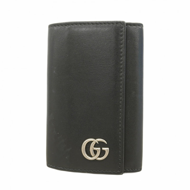 美品✨グッチ　マーモント　キーケース　GG柄 ブラック　レザー GUCCI 並行輸入品 グッチ キーケース メンズ レディース GG