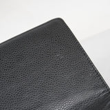 【5he4571】シャネル 長財布 キャビアスキン ブラック シルバー金具【中古】レディース