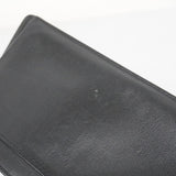 【5he4571】シャネル 長財布 キャビアスキン ブラック シルバー金具【中古】レディース