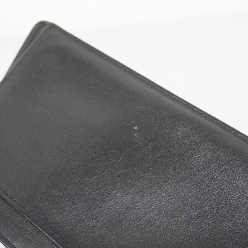 【5he4571】シャネル 長財布 キャビアスキン ブラック シルバー金具【中古】レディース
