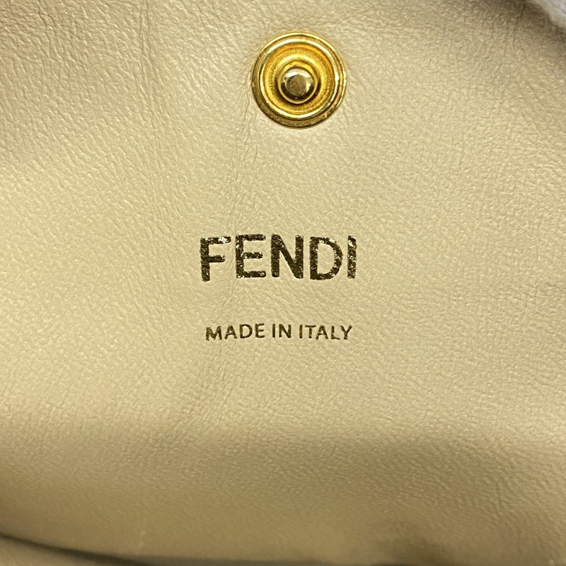 【5he4585-h】フェンディ ハンドバッグ ピーカブー エックスライト レザー ブラウン ゴールド金具【中古】レディース