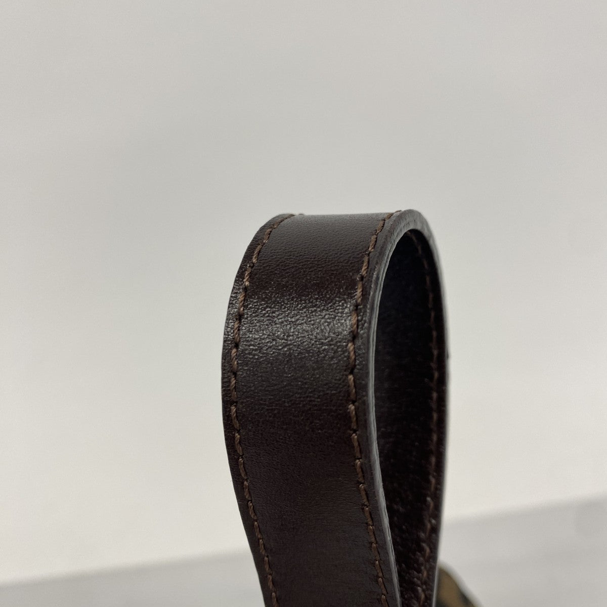【5he4607-h】フェンディ ハンドバッグ ズッカ ナイロンキャンバス ブラウン シルバー金具【中古】レディース