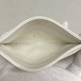 ★SALE【5he4739-h】シャネル カードケース マトラッセ キャビアスキン ホワイト シャンパンゴールド金具【中古】レディース