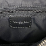 【5he4822-h】クリスチャンディオール ハンドバッグ トロッター キャンバス レザー ブラック シルバー金具【中古】レディース