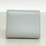 【5he4824-h】セリーヌ 三つ折り財布 トリオンフ レザー グレー ゴールド金具【中古】レディース