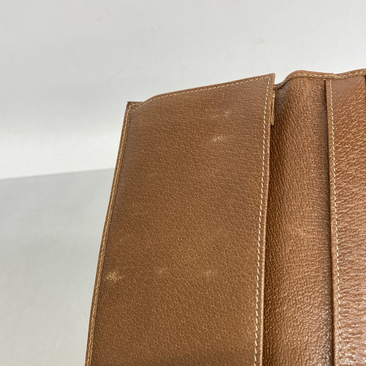 【5he4828-h】グッチ 長財布 インターロッキングG 154256 デニム ブルー ブラウン ゴールド金具【中古】レディース