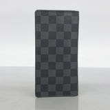 【5he4926-h】ルイヴィトン 長財布 ダミエ・グラフィット ポルトフォイユブラザ N62665 ブラック【中古】メンズ