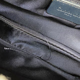 【5he4934-h】クリスチャンディオール ハンドバッグ トロッター サドルバッグ キャンバス ネイビー ゴールド金具【中古】レディース