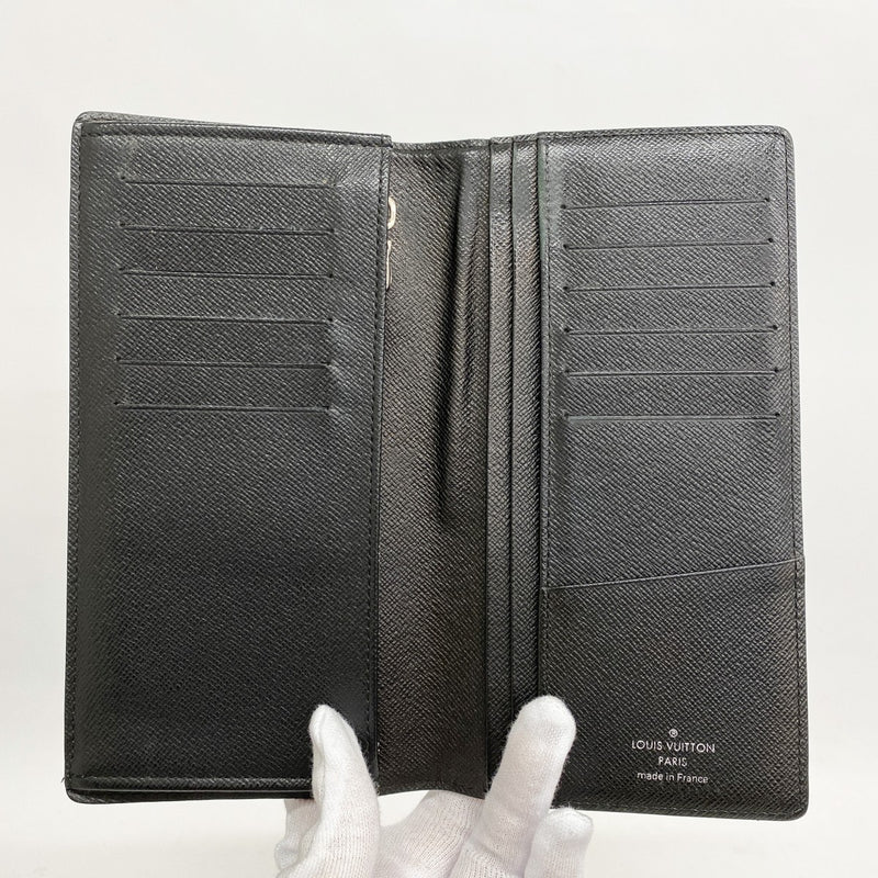 【5he4939-h】ルイヴィトン 長財布 ダミエ・グラフィット ポルトフォイユブラザ N62665 ブラック グレー【中古】メンズ